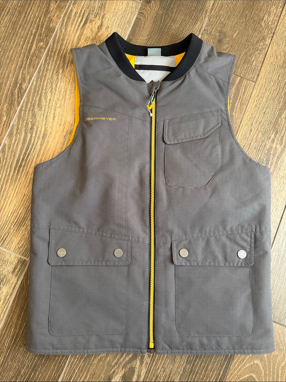 Obermeyer Boys’ Ronan Yellow 3-in-1 Component Shell Jacket with Insulated Vest-M - Picture 9 of 13